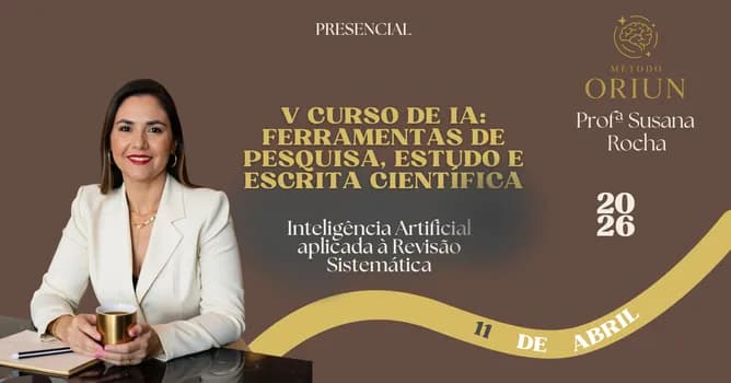 Imagem do V Curso de IA: Ferramentas de Pesquisa, Estudo e Escrita Científica