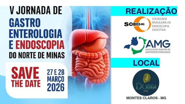 Imagem do V JORNADA DE GASTROENTEROLOGIA E ENDOSCOPIA DIGESTIVA DO NORTE DE MINAS