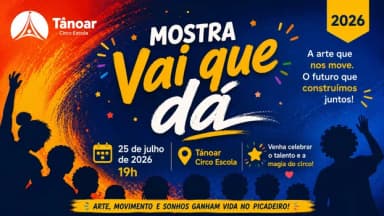 VAI QUE DÁ! Mostra de Processos do Curso Livre da TANOAR CIRCO ESCOLA em Belo Horizonte