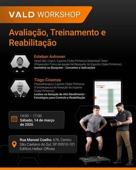 Imagem do VALD Workshop - Avaliação, Treinamento e Reabilitação