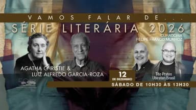 VAMOS FALAR DE AGATHA CHRISTIE & LUIZ ALFREDO GARCIA ROZA em São Paulo