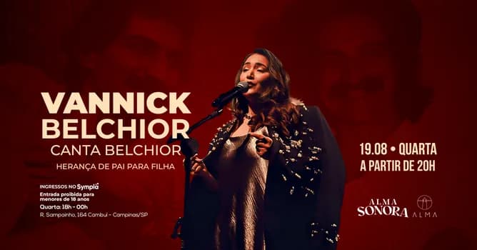 Imagem do VANNICK BELCHIOR CANTA BELCHIOR NO ALMA CAMPINAS | 19.08