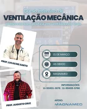 Imagem do Ventilação Mecânica Aplicada com Lucas Del Sarto e Augusto Cruz