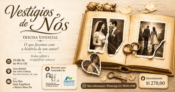 Imagem do Vestígios de nós - Uma oficina vivencial