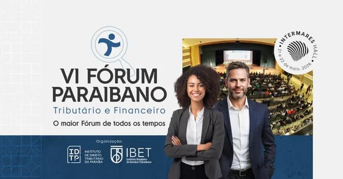 Imagem do VI Fórum Paraibano de Direito Tributário e Financeiro