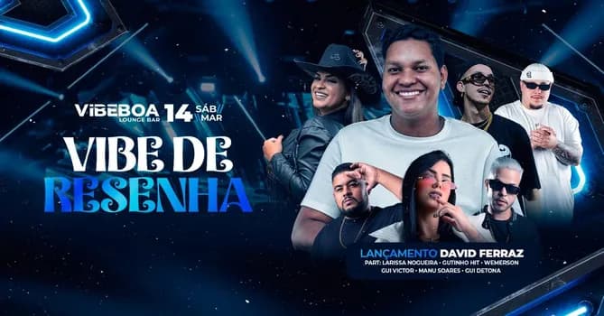 Imagem do VIBE DE RESENHA | Vibe Boa Lounge Bar | Sábado - 14/03 19h