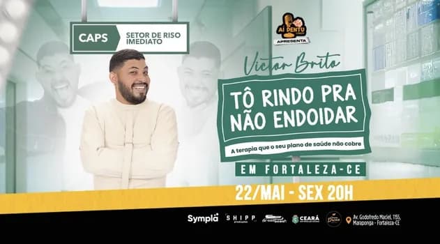 Imagem do Victor Brito em TO RINDO PRA NÃO ENDOIDAR | 22/Maio Sex 20h