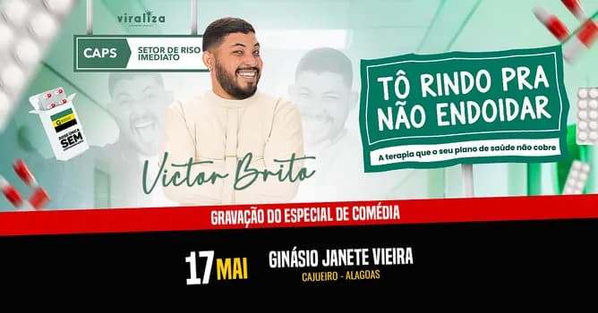Imagem do Victor Brito em Tô rindo pra não endoidar em Cajueiro-AL