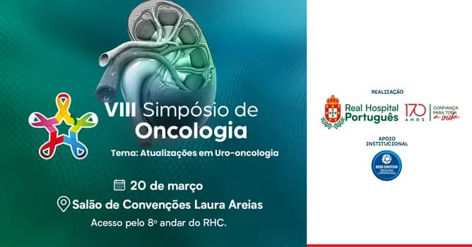 Imagem do VIII Simpósio de Oncologia do Real Hospital Português - Atualizações em Uro-oncologia