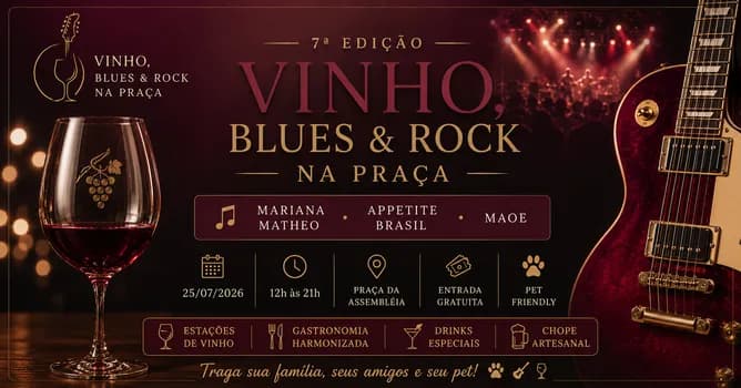 Imagem do Vinho, Blues & Rock na Praça - Julho