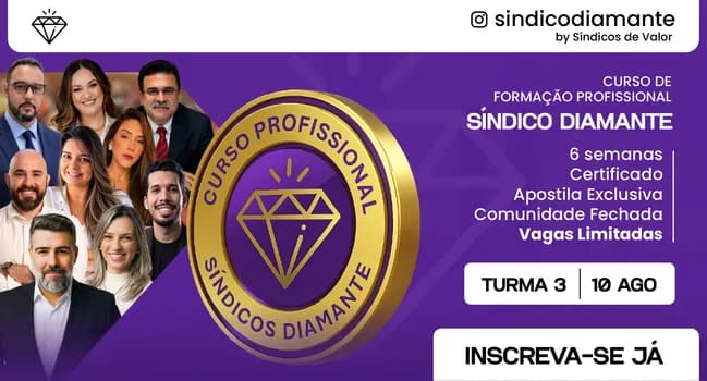 Imagem do VITORIA - CURSO DE FORMAÇÃO PROFISSIONAL SINDICO DIAMANTE