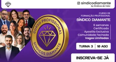 VITORIA - CURSO DE FORMAÇÃO PROFISSIONAL SINDICO DIAMANTE em Vitória