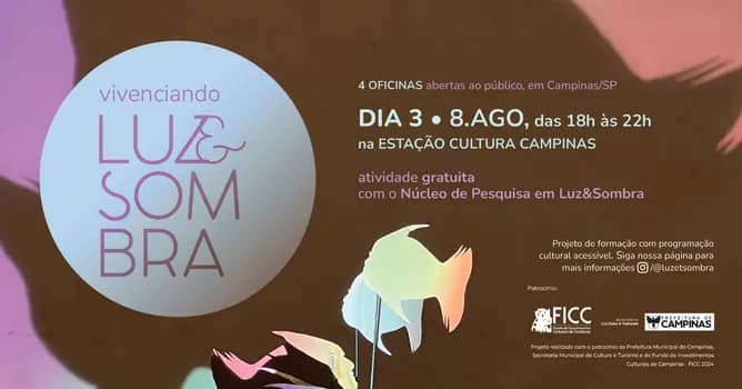 Imagem do Vivenciando Luz&Sombra DIA 3
