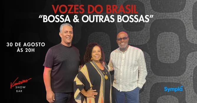 Imagem do Vozes do Brasil no show "Bossa & Outras Bossas"
