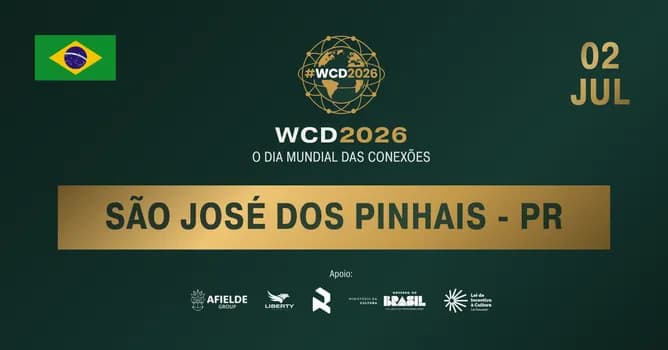 Imagem do WCD 2026 São José dos Pinhais - PR | O Dia Mundial das Conexões