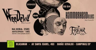 Weedevil -Hammerhead Blues - Freak Company no Blacaman Campinas/SP em Campinas