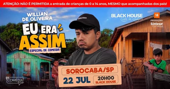 Imagem do WILLIAN DE OLIVEIRA em SOROCABA - Stand up Comedy