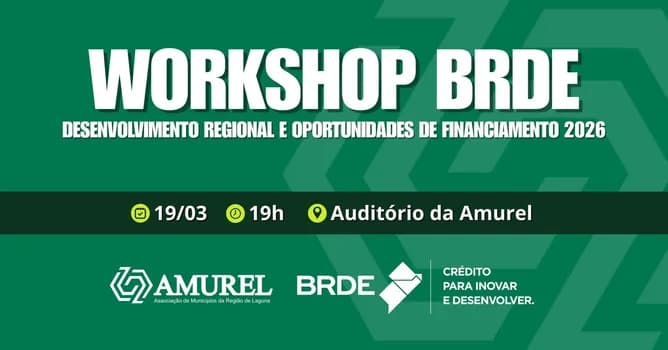 Imagem do Workshop BRDE – Desenvolvimento Regional e Oportunidades de Financiamento 2026