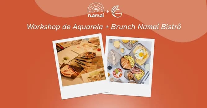 Imagem do Workshop de Aquarela + Brunch Namai Bistrô & Gabi Arruda