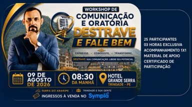 Workshop de Comunicação e Oratória DESTRAVE e Fale Bem em Trindade - PE em Trindade