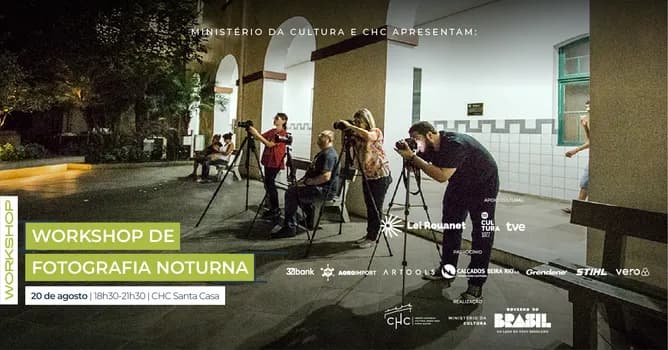 Imagem do Workshop de Fotografia Noturna