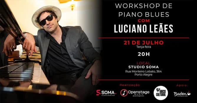 Imagem do Workshop de Piano Blues com Luciano Leães