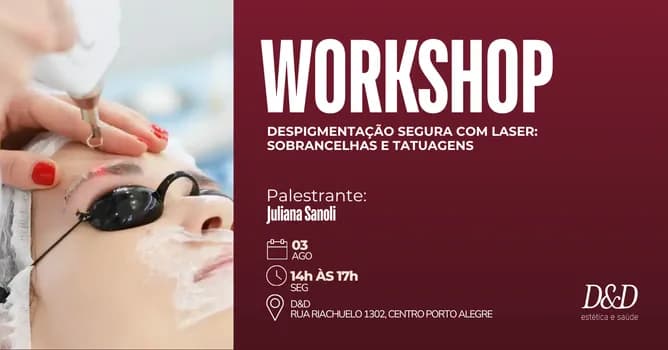 Imagem do Workshop Despigmentação Segura com Laser: Sobrancelhas e Tatuagens