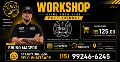 WORKSHOP DIMENSION CAR CARE NA GIRUS AUTO SHOP em Sorocaba