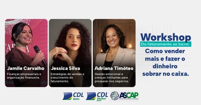 Imagem do Workshop: Do Faturamento ao Lucro | Como vender mais e fazer o dinheiro sobrar no caixa