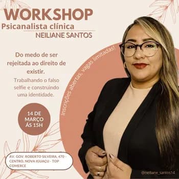Imagem do Workshop do medo de ser rejeitada ao direito de existir!
