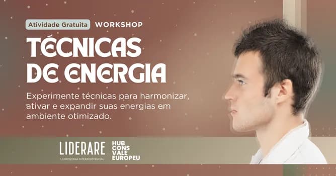 Imagem do Workshop Gratuito: Técnicas de Energia