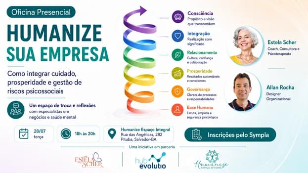 Imagem do Workshop Humanize sua Empresa - Como integrar cuidado, prosperidade e gestão de riscos psicossociais