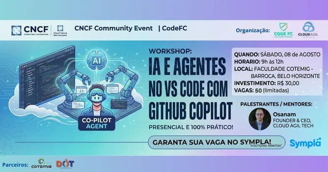 Imagem do Workshop: IA e Agentes no VS Code com GitHub Copilot