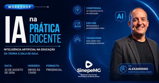 Imagem do WORKSHOP | IA na Prática Docente: Aplicações, Desafios e Possibilidades na Educação
