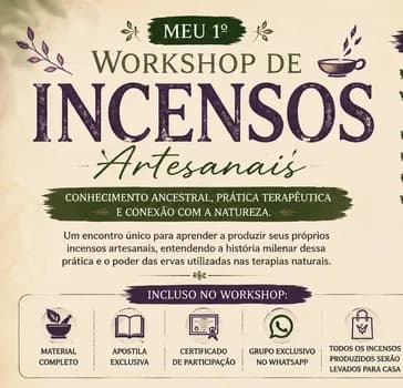 Workshop incenso natural em Brasília
