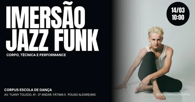 Imagem do Workshop Jazz Funk: Condicionamento, Performance, Certificado & Filmagem Profissional