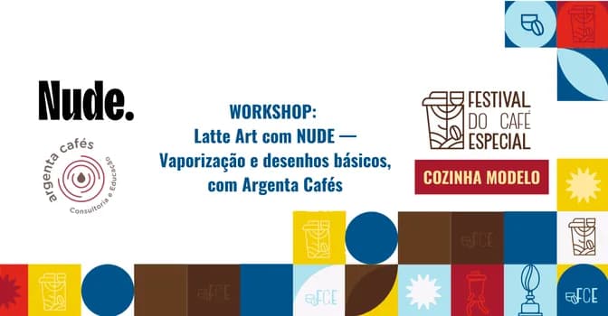 Imagem do Workshop: Latte Art com NUDE — Vaporização e desenhos básicos, com Argenta Cafés
