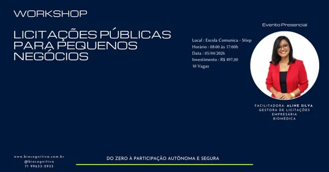 Imagem do WORKSHOP - Licitações Públicas para Pequenos Negócios