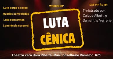 Workshop Luta Cênica para teatro em São Paulo