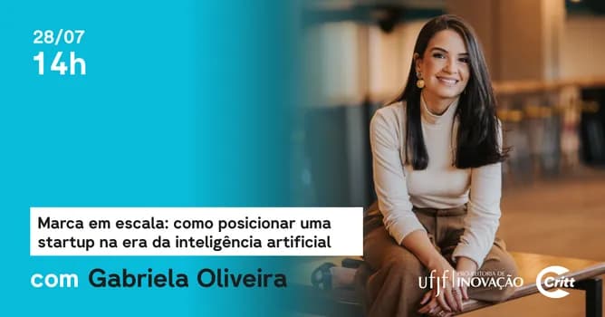 Imagem do Workshop Marca em escala:: como posicionar uma startup na era da IA - Gabriela Oliveira