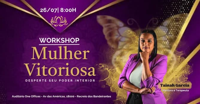 Imagem do Workshop Mulher Vitoriosa - 4a Edição
