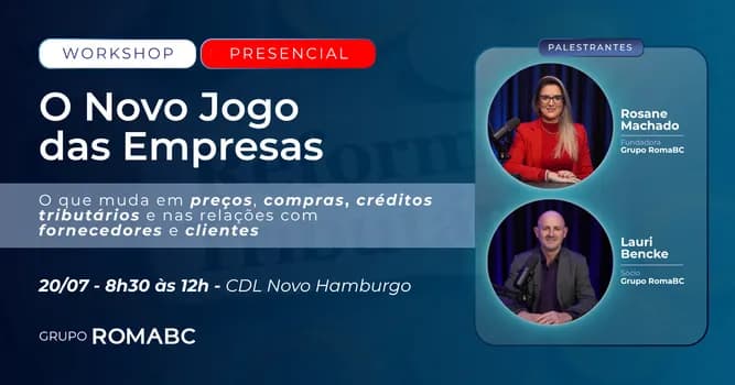 Imagem do Workshop - O Novo Jogo das Empresas: #10 CDL Novo Hamburgo