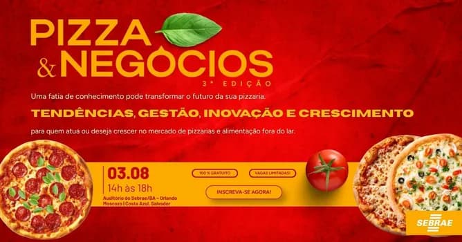 Imagem do Workshop Pizza & Negócios: Gestão, Mercado e Inovação
