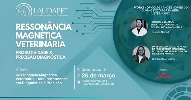 Imagem do Workshop - Ressonância Magnética Veterinária Alta Performance em Diagnóstico e Precisão