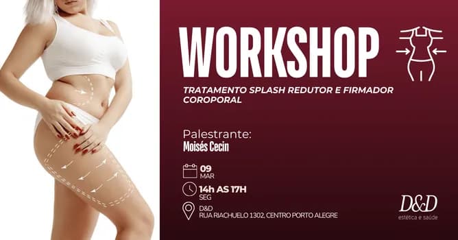 Imagem do Workshop - Tratamento Splash Redutor e Firmador Corporal