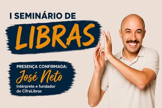 Imagem do Worshop de LIBRAS com José Neto (Intérprete e fundador do Cifra Libras) - Setembro Azul