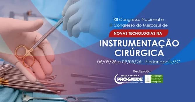 Imagem do XII Congresso Nacional e III Congresso do Mercosul de Instrumentação Cirúrgica