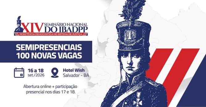 Imagem do XIV SEMINÁRIO NACIONAL DO IBADPP - SEMIPRESENCIAL