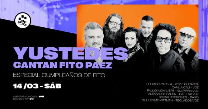 Imagem do YUSTEDES CANTAN FITO PAEZ Especial Cumpleaños de Fito