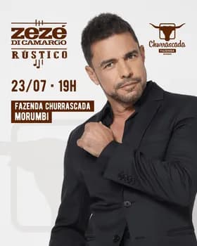 Zezé Di Camargo Rústico na Fazenda Churrascada Morumbi em São Paulo
